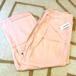 Blush cropped pants